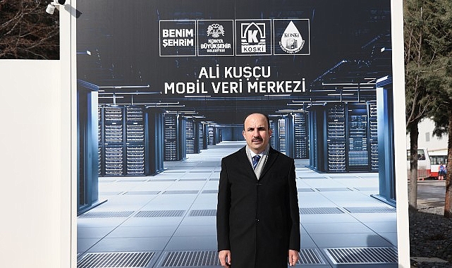 Başkan Altay, Olağan&uuml;st&uuml; Durumlarda Dijital G&uuml;venliği Sağlayacak KOSKİ Mobil Veri Merkezini İnceledi