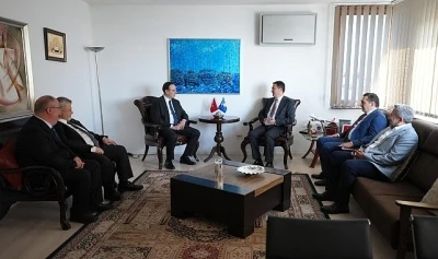 Başkan Aydın Kosova&rsquo;da &Ouml;nemli Temaslarda Bulundu