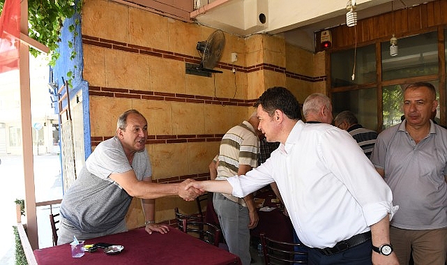 Başkan Aydın&rsquo;dan vatandaşlara serinletici ikram