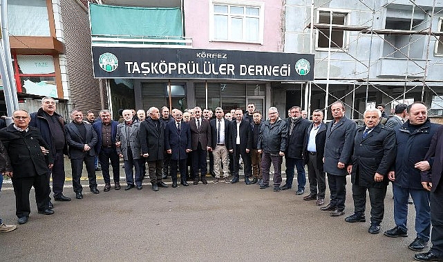 Başkan B&uuml;y&uuml;kakın, K&ouml;rfez Taşk&ouml;pr&uuml;l&uuml;ler'e misafir oldu