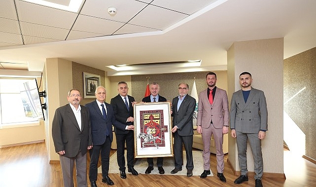 Başkan B&uuml;y&uuml;kakın'a ziyaret&ccedil;i akını