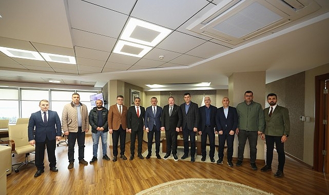 Başkan B&uuml;y&uuml;kakın&rsquo;ın yoğun ziyaret&ccedil;i trafiği