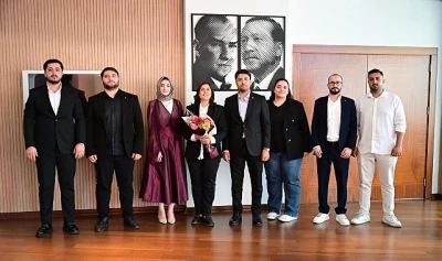 Başkan &Ccedil;er&ccedil;ioğlu&rsquo;na T&uuml;rkiye Gen&ccedil;lik Vakfı Aydın İl Temsilciliği&rsquo;nden Ziyaret
