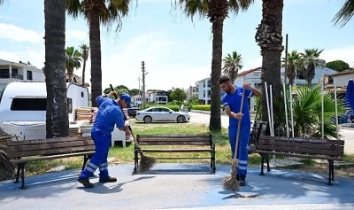 Başkan &Ccedil;er&ccedil;ioğlu'ndan Kuşadası'nda Yoğun &Ccedil;alışma