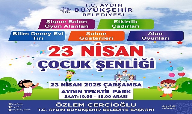 Başkan &Ccedil;er&ccedil;ioğlu&rsquo;ndan &Ccedil;ocuklara 23 Nisan Hediyesi