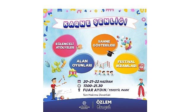 Başkan &Ccedil;er&ccedil;ioğlu&rsquo;ndan &Ouml;ğrencilere Tatil Hediyesi: Karne Şenliği Başlıyor