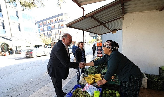 Başkan &Ccedil;i&ccedil;ek&rsquo;ten Esnaf Ziyareti