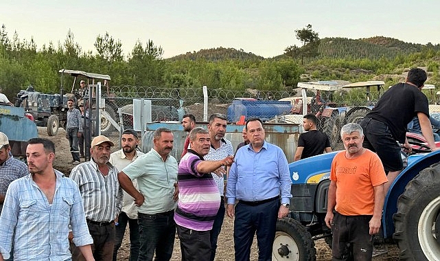 Başkan Dutlulu Yangın B&ouml;lgesinde İncelemelerde Bulundu