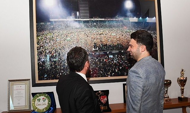Başkan Erkan Aydın&rsquo;dan Bursaspor&rsquo;a ziyaret