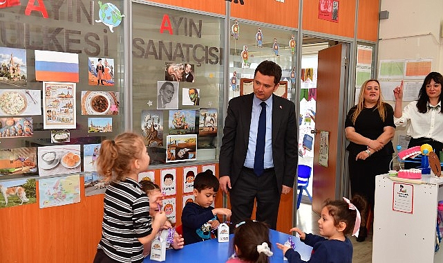 Başkan Erkan Aydın&rsquo;dan &Ccedil;ocuklara Bayram Ziyareti