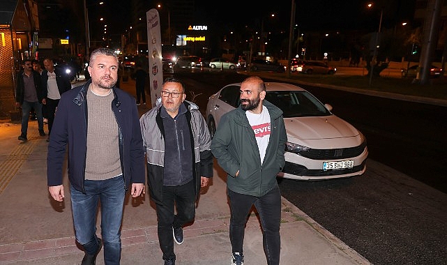 Başkan G&ouml;rkem Duman&rsquo;ın gece mesaisi