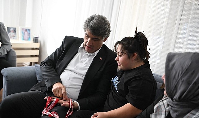 Başkan Kocaman&rsquo;dan, Elanur Gen&ccedil;oğlu&rsquo;na Anlamlı Ziyaret
