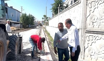 Başkan Mehmet Aydın Mahallelerde Devam Eden &Ccedil;alışmaları Yerinde İnceledi
