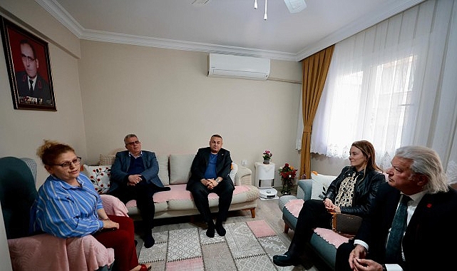 Başkan Mutlu&rsquo;dan şehit eşine anlamlı ziyaret