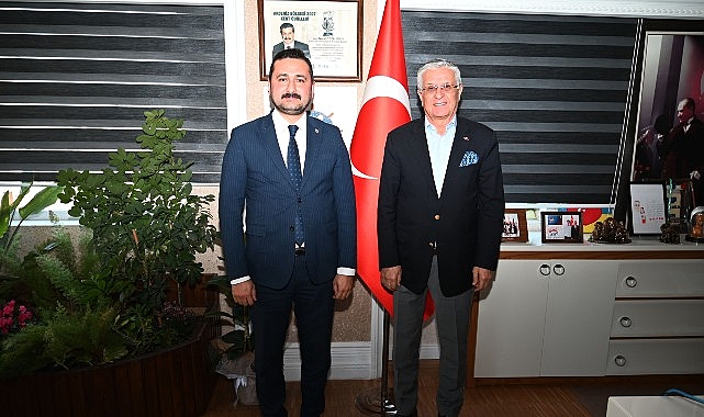 Başkan &Ouml;lmez&rsquo;den Başkan Topaloğlu&rsquo;na nezaket ziyareti