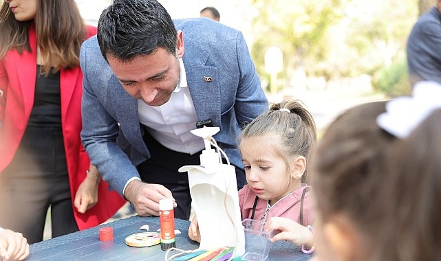 Başkan &Ouml;nal, &ccedil;ocuklar ve annelerle doğa i&ccedil;in buluştu