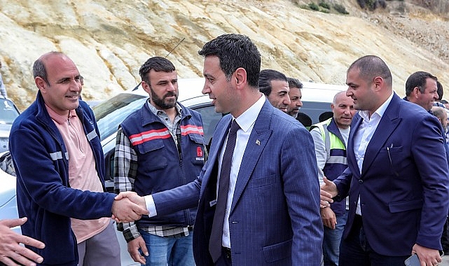 Başkan &Ouml;nal, şantiyede iş&ccedil;ilerle buluştu