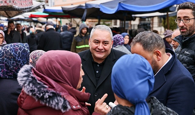 Başkan &Ouml;zarslan&rsquo;dan Ayvalı Semt Pazarı&rsquo;na Ziyaret