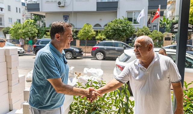 Başkan &Ouml;zyiğit, Palmiye Mahallesi&rsquo;nde vatandaşlarla buluştu
