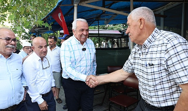 Başkan Şadi &Ouml;zdemir, Ak&ccedil;alar Mahallesi&rsquo;nde vatandaşlarla buluştu