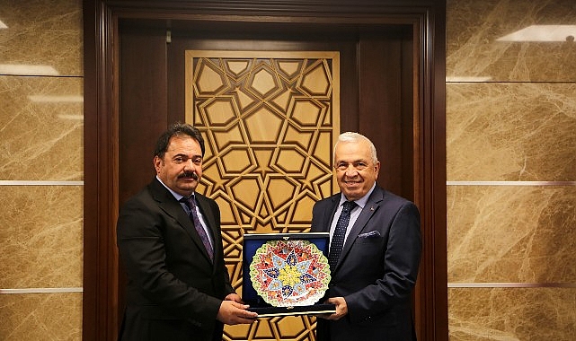 Başkan Şadi &Ouml;zdemir'den Emniyet M&uuml;d&uuml;r&uuml; G&ouml;kce'ye hayırlı olsun ziyareti