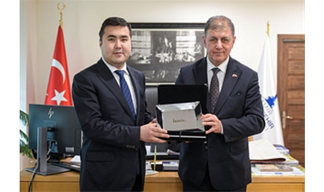 Başkan Tugay Kırgız Başkonsolos Toktobekovi&ccedil;&rsquo;i ağırladı
