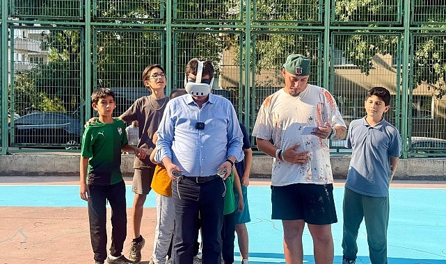 Basketbol sahaları liselilerin tasarımlarıyla g&uuml;zelleşiyor