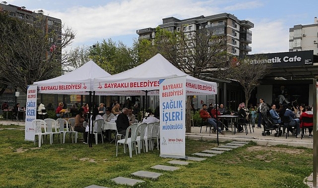 Bayraklı&rsquo;da Sağlık Haftası&rsquo;nda Sağlık Hizmeti Vatandaşla Buluştu