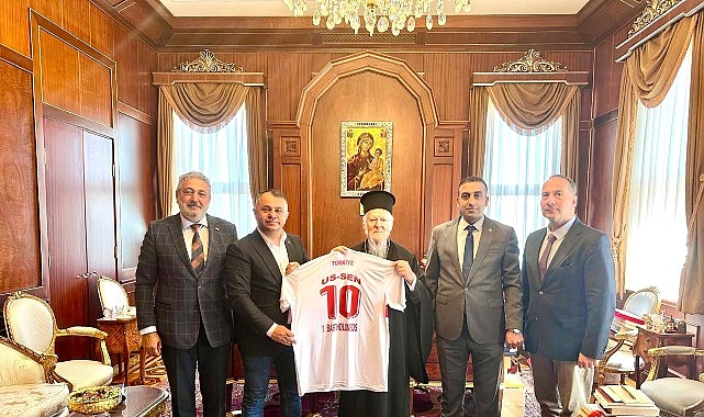 Bekir Ayaz&rsquo;dan Fener Rum Patriği 1. Bartholomeos&rsquo;a nezaket Ziyareti