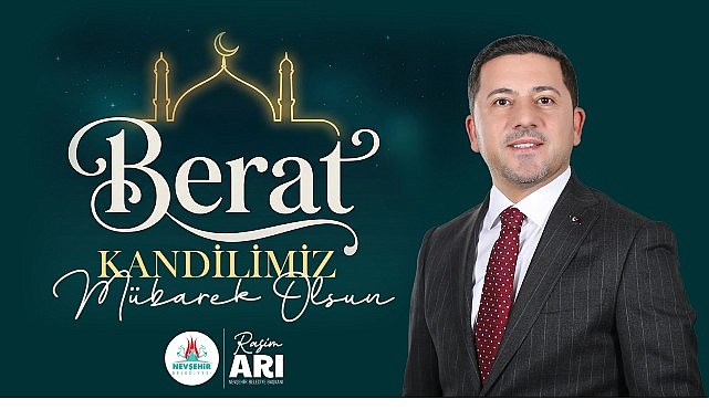 Belediye Başkanımız Rasim Arı&rsquo;dan Berat Kandili Mesajı