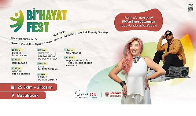 Bi&rsquo;Hayat Fest Bornova&rsquo;da başlıyor