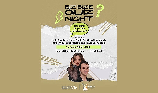 Bilginin ve Kahkahanın Buluştuğu Akşam: 'Biz Bize Quiz Night' Bulvar 216&rsquo;daki Donkey Pub&rsquo;da!