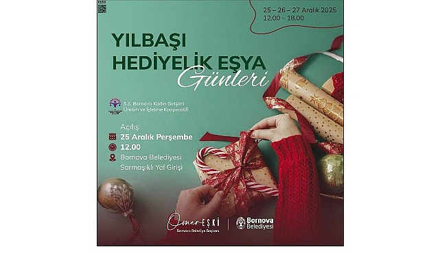 Bornova&rsquo;da &lsquo;Yılbaşı Hediyelik Eşya G&uuml;nleri&rsquo; başlıyor