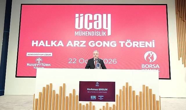 Borsa İstanbul&rsquo;da gong &Uuml;&ccedil;ay M&uuml;hendislik i&ccedil;in &ccedil;aldı