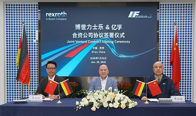 Bosch Rexroth, &Ccedil;in&rsquo;de Xi&rsquo;an IF Intelligent Equipment ile ortak girişim anlaşması imzaladı