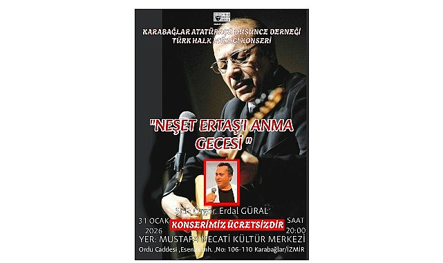 Bozkırın Sesi İzmir&rsquo;de Yankılanacak: Neşet Ertaş T&uuml;rk&uuml;leriyle Duygu Dolu Bir Gece