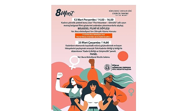 Buca&rsquo;da Emek&ccedil;i Kadınlar G&uuml;n&uuml; dolu dolu ge&ccedil;ecek