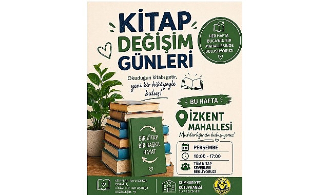 Buca&rsquo;da  &ldquo;Kitap Değişim G&uuml;nleri&rdquo; başlıyor