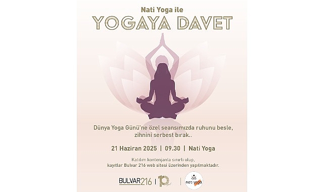 Bulvar 216&rsquo;da D&uuml;nya Yoga G&uuml;n&uuml;'ne &ouml;zel seansla yogaya davet!