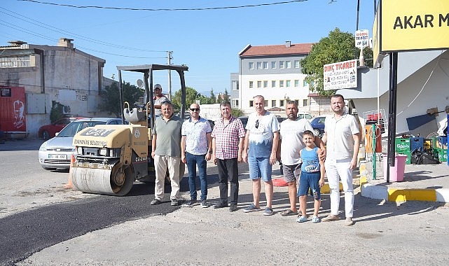 Burhaniye Sanayi Sitesi'nde Asfalt Yama &Ccedil;alışmaları Başladı