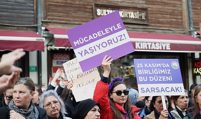 Bursa&rsquo;da Binlerce Kadın Şiddetsiz Bir Yaşam, Adalet ve Eşitlik İ&ccedil;in Y&uuml;r&uuml;d&uuml;