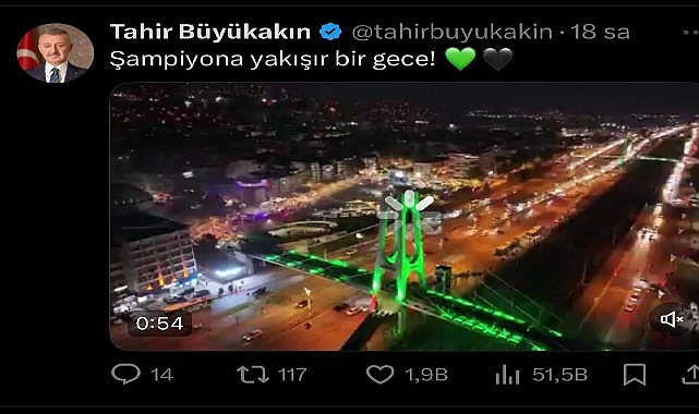 B&uuml;y&uuml;kakın'ın 'Kocaelispor' paylaşımları 24 saat ge&ccedil;meden 13 milyon izlendi