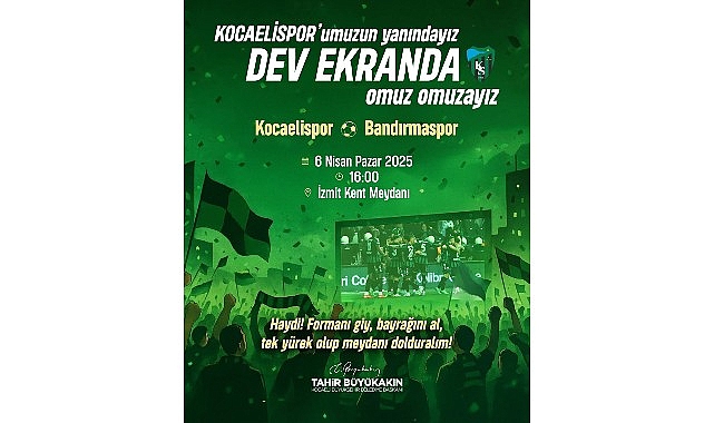 B&uuml;y&uuml;kşehir, Bandırma ma&ccedil;ını dev ekrana taşıyor