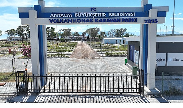 B&uuml;y&uuml;kşehir Belediyesi&rsquo;nden Lara&rsquo;ya yeni karavan parkı