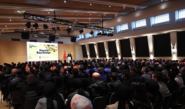 B&uuml;y&uuml;kşehir &Ccedil;alışanlarıyla Bayramlaşan Başkan Altay: &ldquo;Biz B&uuml;y&uuml;k ve G&uuml;&ccedil;l&uuml; Bir Aileyiz&rdquo;