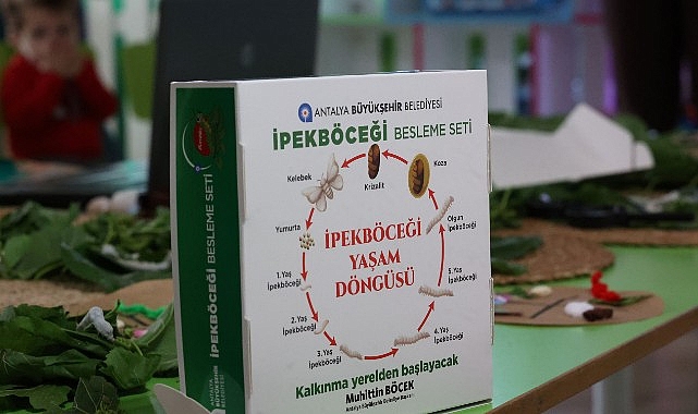 B&uuml;y&uuml;kşehir &ccedil;ocukları ipekb&ouml;ceği ile tanıştırıyor