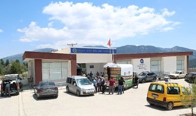 B&uuml;y&uuml;kşehir&rsquo;den Antalya&rsquo;nın d&ouml;rt bir yanına arı kovanı desteği