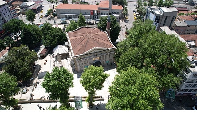 B&uuml;y&uuml;kşehir, Fevziye Camii'nin dış cephesini yeniledi