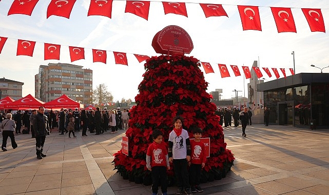 B&uuml;y&uuml;kşehir'den 10 Kasım'a &ouml;zel 1087 Atat&uuml;rk &ccedil;i&ccedil;eği