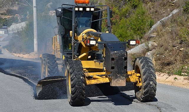 B&uuml;y&uuml;kşehir&rsquo;den Alanya&rsquo;da yol yapım &ccedil;alışması